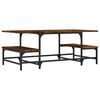 vidaXL Tavolino da Salotto Rovere Fumo 100x50,5x40cm Legno Multistrato
