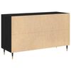 vidaXL Credenza Rovere Nero 100 x 36 x 60 cm Legno multistrato