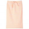 Gonna Dritta da Bambina a Righe Arancione Fluorescente 92