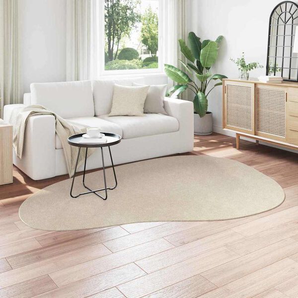 vidaXL Tappeto HUARTE Beige 160 x 230 cm Poliestere