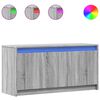 vidaXL Mobile Porta TV con LED Grigio Sonoma 100x34x50cm in Truciolato