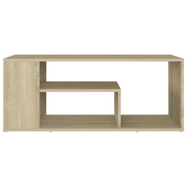 vidaXL Tavolino da Salotto Rovere Sonoma 100x50x40cm Legno Multistrato