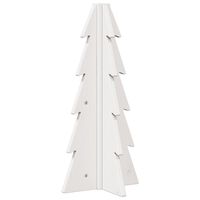 vidaXL Albero di Natale Decorativo Bianco 49 cm Legno Massello di Pino