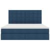 vidaXL Letto con contenitore e materasso Blu 160 x 200 cm Poliestere