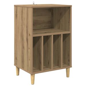 vidaXL Supporto per Giradischi Rovere Artigianale 47 x 39,5 x 74,5 cm