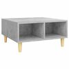 vidaXL Tavolino da Salotto Grigio Cemento 60x60x30cm Legno Multistrato