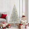 vidaXL Albero di Natale con 150 LED con supporto Argento 150 cm PET