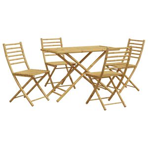 vidaXL Set da Pranzo da Giardino 5 pz in Bamb&ugrave;