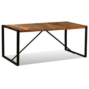 vidaXL Tavolo da Pranzo in Legno Massello di Recupero 180 cm