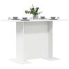 vidaXL Tavolo da Pranzo Bianco 110x60x75 cm in Legno Multistrato
