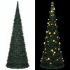 vidaXL Albero di Natale Artificiale Apribile Preilluminato Verde 180cm