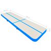 vidaXL Tappetino Ginnastica Gonfiabile con Pompa 600x100x20cm PVC Blu