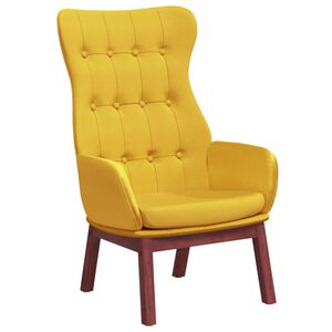 vidaXL Poltrona Relax Giallo Senape in Tessuto