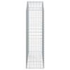 vidaXL Cesto Gabbione ad Arco 150x50x160/180 cm in Ferro Zincato