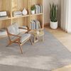 vidaXL Tappeti per area LUGO Crema e Taupe 120 x 120 cm Poliestere