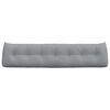 vidaXL Cuscino per Schiena Grigio chiaro 200 x 24 x 50 cm Tessuto