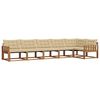 vidaXL Set di divani da esterno 6 pz Naturale e Beige