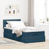 vidaXL Struttura Letto Pouf con Materasso 90x200 cm in Velluto
