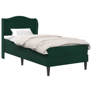 vidaXL Struttura del letto Verde Scuro 100 x 200 cm Velluto