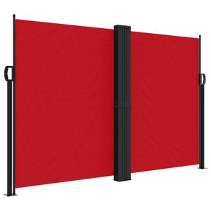 vidaXL Tenda da Sole Laterale Retrattile Rossa 160x1200 cm