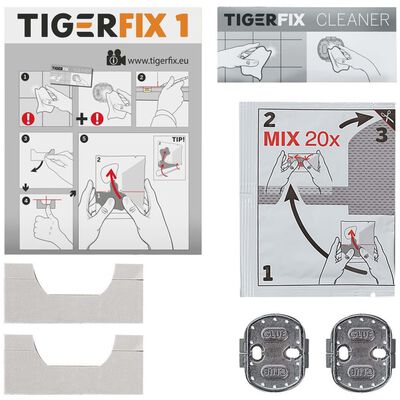 Tiger Materiale di Montaggio TigerFix Type 1 in Metallo 398730046