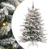 vidaXL Albero di Natale Artificiale con Rami Pieghevoli Bianco 150 cm