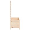 vidaXL Fioriera Giardino con Rastrelliera 79x39,5x114cm Massello Pino