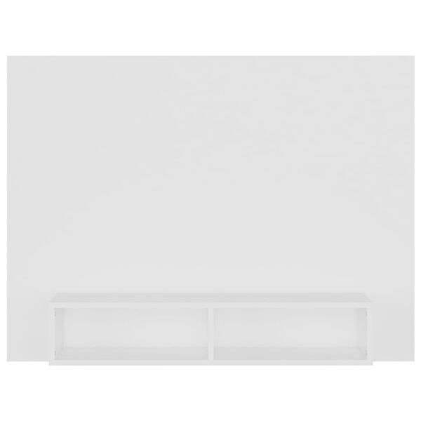 vidaXL Mobile TV a Muro Bianco 120x23,5x90 cm in Legno Multistrato