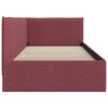 vidaXL Cornice del letto ad angolo Rosso Vino 100 cm x 200 cm Velluto