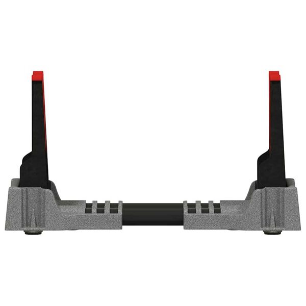 vidaXL Supporto per tiro Grigio 46 x 14 x 19.5 cm Plastica