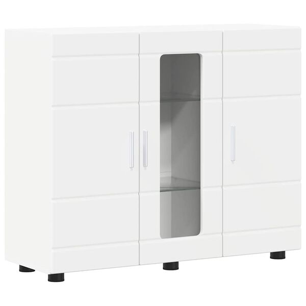 vidaXL Armadio in Legno Bianco 88,5 x 30,5 x 73 cm Legno multistrato