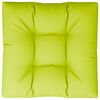 vidaXL Cuscino per Pallet Verde Brillante 70x70x12 cm in Tessuto
