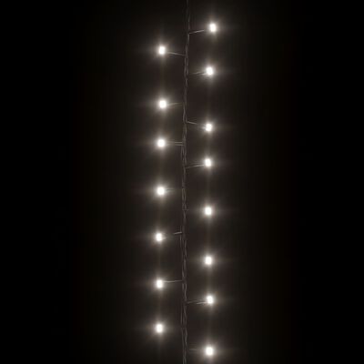 vidaXL Stringa LED Compatta con 400 Luci LED Bianco Freddo 13 m in PVC