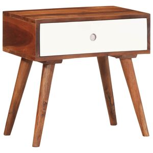 vidaXL Tavolino 45x30x45 cm in Legno Massello di Acacia