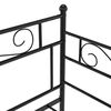 vidaXL Telaio Divano Letto Estraibile Nero in Metallo 90x200 cm