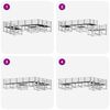 vidaXL Set di divani da esterno 10 pcs Naturale