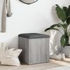 vidaXL Panca Portaoggetti Grigio Sonoma 42x42x45 cm Legno Multistrato
