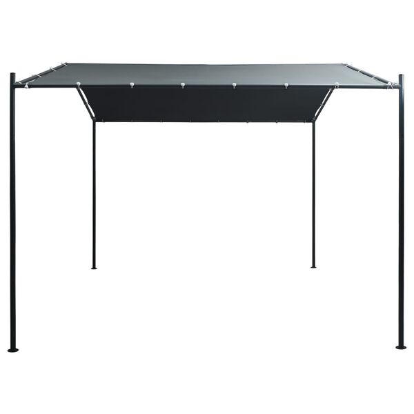 vidaXL Gazebo Padiglione Tenda Tettoia 3x3 m in Acciaio Antracite
