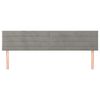 vidaXL Testiera Grigio Chiaro 160x5x78/88 cm in Velluto