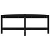 vidaXL Tavolino da Salotto Nero 118x63x45 cm in Legno Massello di Pino