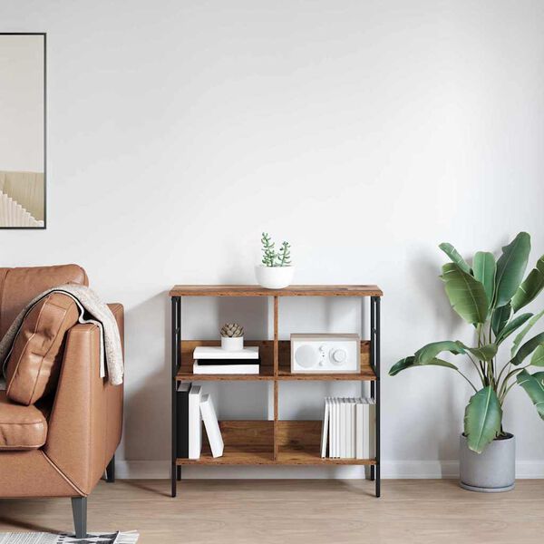 vidaXL Libreria Legno vecchio 82 x 32 x 79 cm Legno multistrato