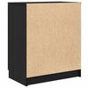 vidaXL Mobile per scarpe Rovere Nero 59 x 35 x 70 cm Legno multistrato