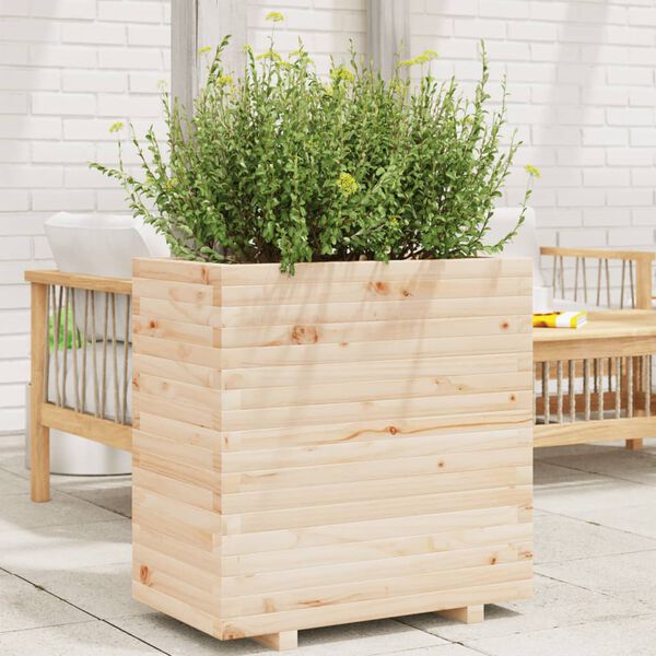 vidaXL Fioriera da Giardino 70x40x72 cm in Legno Massello di Pino