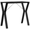 vidaXL Telaio Gambe a Y per Tavolo da Pranzo 80x40x73 cm in Acciaio