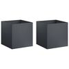 vidaXL Vaso da giardino 2 pz Antracite 45 x 45 x 45 cm