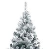 vidaXL Albero di Natale artificiale con 300 LED Bianco 180 cm