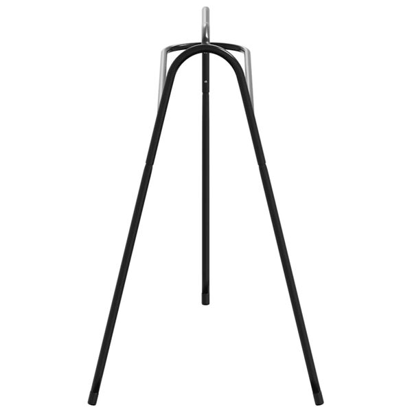 vidaXL Portasella a 3 Gambe Autoportante Nero in Ferro
