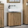 vidaXL Mobile per lavabo da bagno Rovere artigianale 60 x 30 x 60 cm