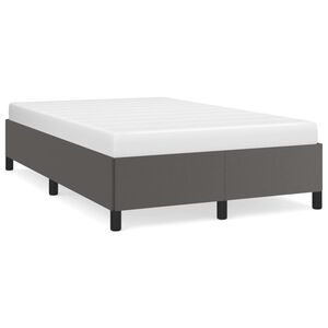 vidaXL Giroletto senza Materasso Grigio 120x190 cm Similpelle