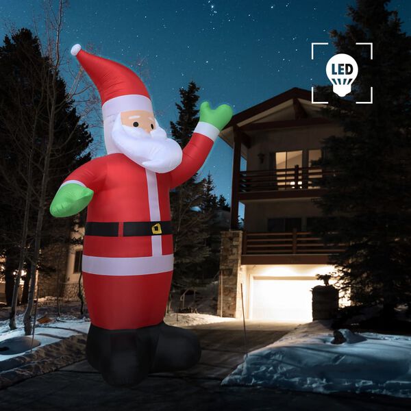 vidaXL Babbo Natale Gonfiabile con LED IP20 600 cm XXL